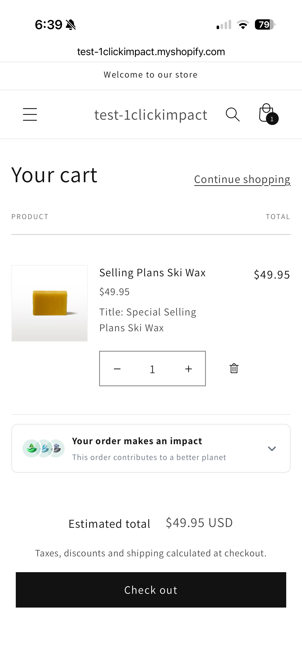 Cart widget collapsed on mobile