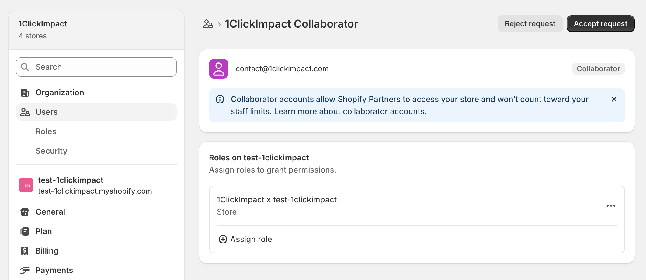 Accept collaborator request